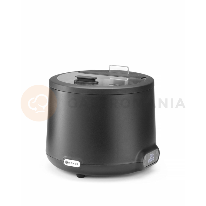 Kotlík na polévku 8 l, černý, 500 W, 365x325 mm | HENDI, Uniq