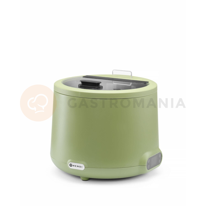 Kotlík na polévku 8 l, zelený, 500 W, 365x325 mm | HENDI, Uniq