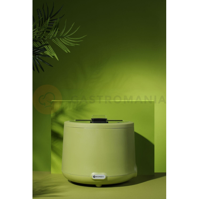 Kotlík na polévku 8 l, zelený, 500 W, 365x325 mm | HENDI, Uniq