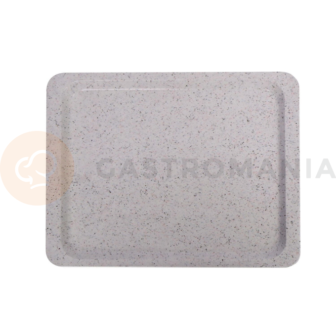 Polyesterový podnos pro samoobslužné restaurace, GN 1/2, grafitový, 325x265 mm | AMERBOX, 876602
