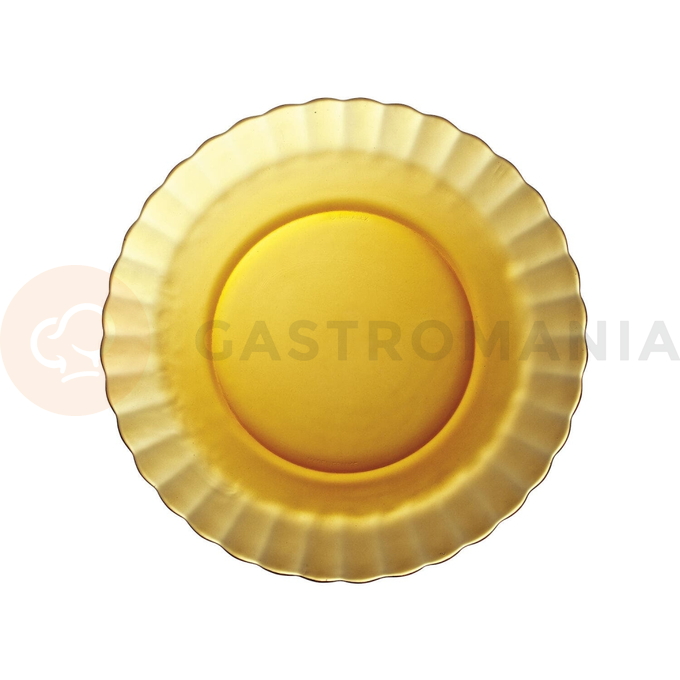 Oranžový mělký talíř, 230x20 mm | DURALEX, Picardie Amber