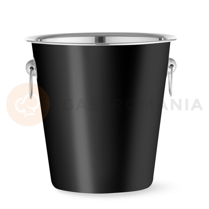 Vědro na šampaňské, 3,3 l, černé, 220x190 mm | BAR UP, 594049