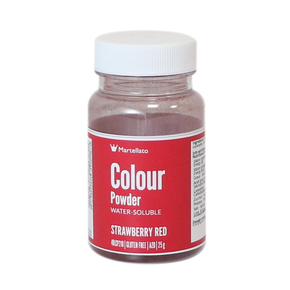 Barvivo v prášku rozpustné ve vodě 25 g - jahodově červené | MARTELLATO, Colour powder