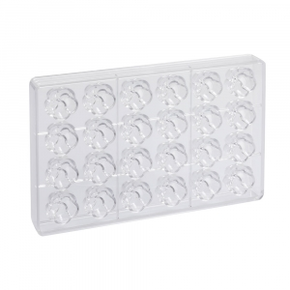 Forma na pralinky - Flora, 24 ks. 30x31x18 mm | MARTELLATO, Praline molds