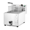 Fritéza XL s vypouštěcím kohoutkem, 10 l, 400V/10200W, 300x585x392 mm | HENDI, Goliath
