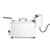 Fritéza XL s vypouštěcím kohoutkem, 10 l, 400V/10200W, 300x585x392 mm | HENDI, Goliath
