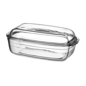Naczynie żaroodporne z pokrywą transparentny, 370x215x140 mm | DURALEX, Ovenchef