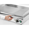 Płyta grillowa w 1/3 żebrowana, 2/3 gładka, 1/3 ryflowana, 3500W, 697x474x241 mm | HENDI, Kitchen Line