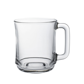Sklenice s uchem 0,31 l s ouškem, průhledná, 6 kusů, 100x100 mm | DURALEX, Lys