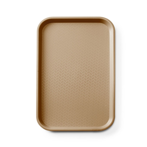 Podnos fast food z polypropylenu GN 1/1 hnědý, 530x325x20 mm | AMERBOX, 878583