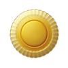 Oranžový mělký talíř, 230x20 mm | DURALEX, Picardie Amber