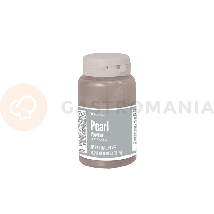 Práškové barvivo 25 g - perleťové tmavě stříbrné | MARTELLATO, Pearl powder