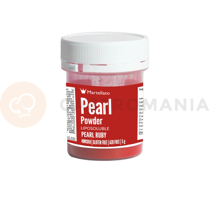Práškové barvivo 5 g - perleťově rubínové | MARTELLATO, Pearl powder