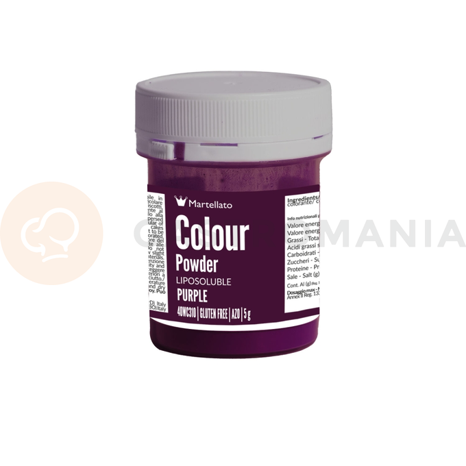 Práškové barvivo rozpustné v tucích 5 g - fialové | MARTELLATO, Colour powder