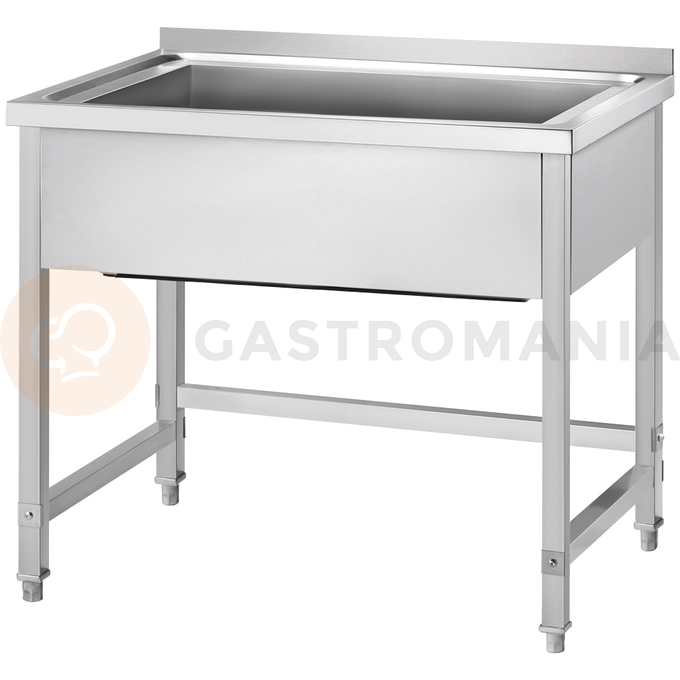Jednokomorová mycí vana 800x700x850 mm, h=400 mm, šroubovaná | GREDIL, 671687