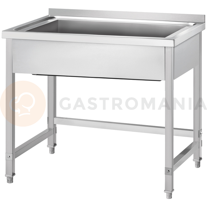 Jednokomorová mycí vana, šroubovaná 800x700x850 mm, h=300 mm | GREDIL, 671487