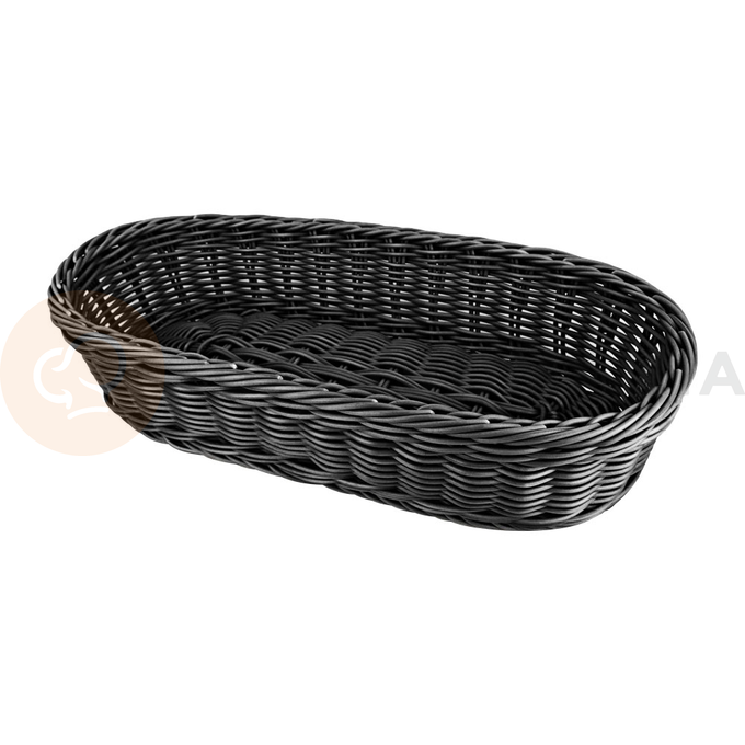 Košík z polypropylenu, černý, 380x165x80 mm | STALGAST, 361382