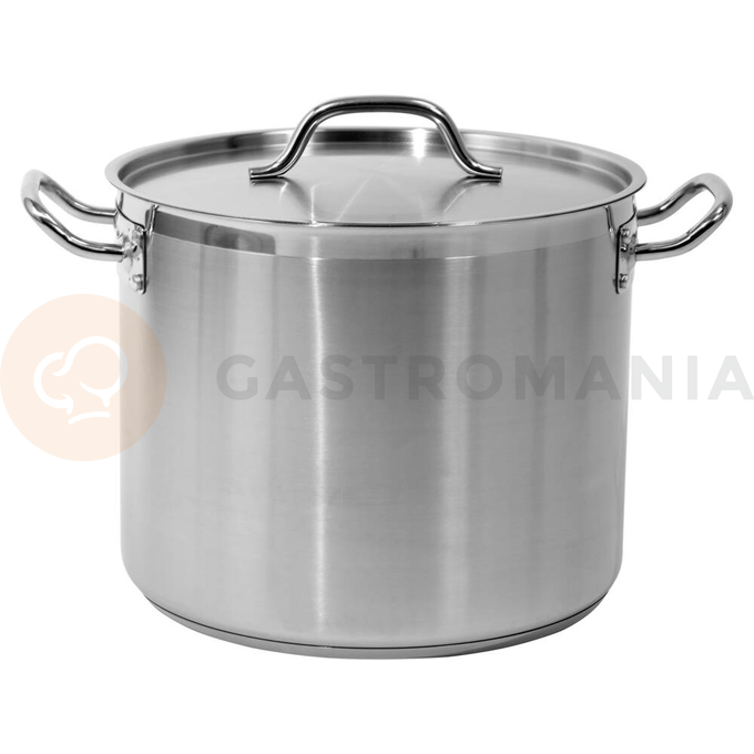 Vysoký hrnec s poklicí z nerezové oceli 32x26 cm 20,9 l | YATO, YG-00005