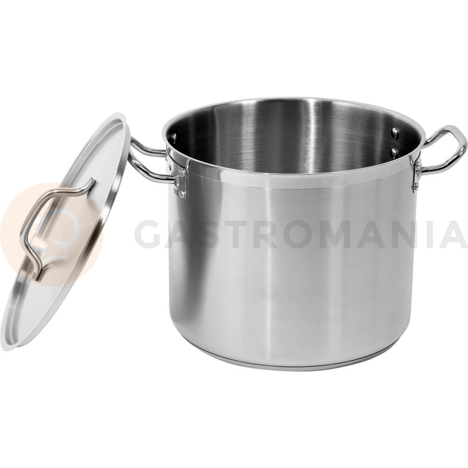 Vysoký hrnec s poklicí z nerezové oceli 32x26 cm 20,9 l | YATO, YG-00005