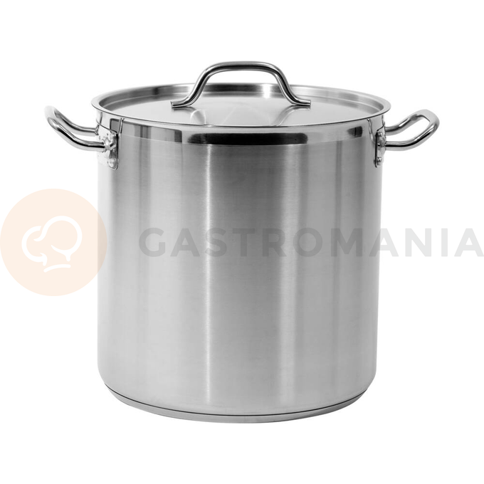 Vysoký hrnec s poklicí z nerezové oceli 32x32 cm 25,7 l | YATO, YG-00006
