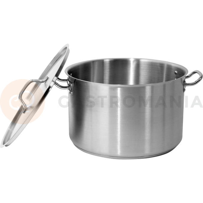 Nerezový nízký hrnec s poklicí 40x25 cm 31,4 l | YATO, YG-00045