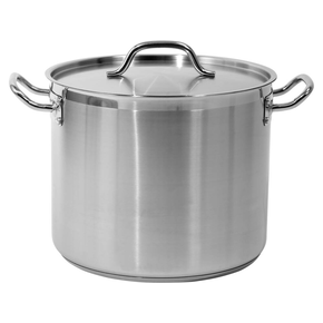 Vysoký hrnec s poklicí z nerezové oceli 32x26 cm 20,9 l | YATO, YG-00005