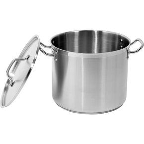 Vysoký hrnec s poklicí z nerezové oceli 32x26 cm 20,9 l | YATO, YG-00005
