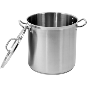 Vysoký hrnec s poklicí z nerezové oceli 32x32 cm 25,7 l | YATO, YG-00006