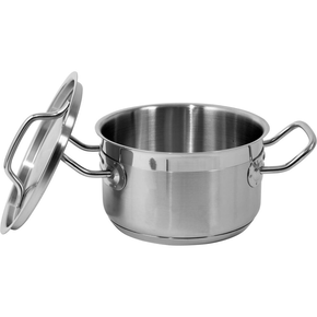 Střední hrnec s poklicí z nerezové oceli 16x9,5 cm 1,9 l | YATO, YG-00021