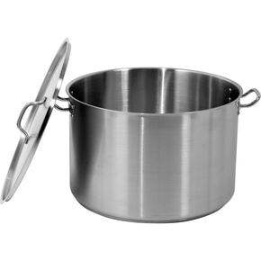 Střední hrnec s poklicí z nerezové oceli 50x32 cm 62,8 l | YATO, YG-00029