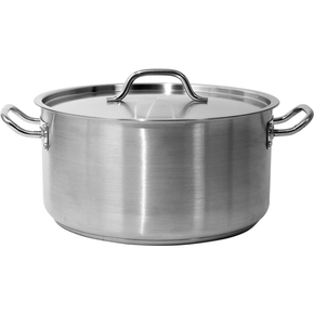 Nízký hrnec s poklicí z nerezové oceli 36x18 cm 18,3 l | YATO, YG-00044