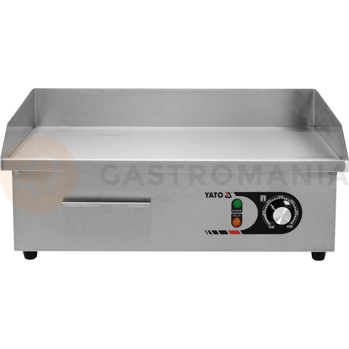 Elektryczna płyta grillowa gładka 550 mm | YATO, YG-04585
