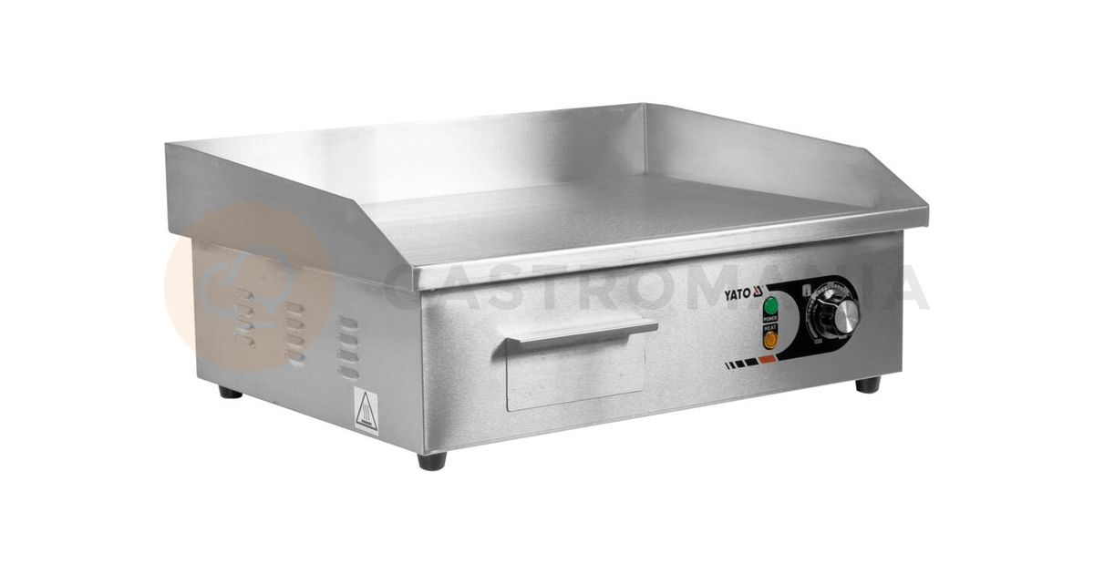 Elektryczna płyta grillowa gładka 550 mm | YATO, YG-04585