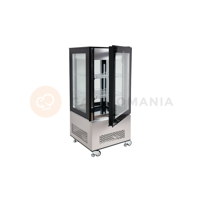 Chladící vitrína 270 l 65x65x150 cm černá | YATO, YG-05064
