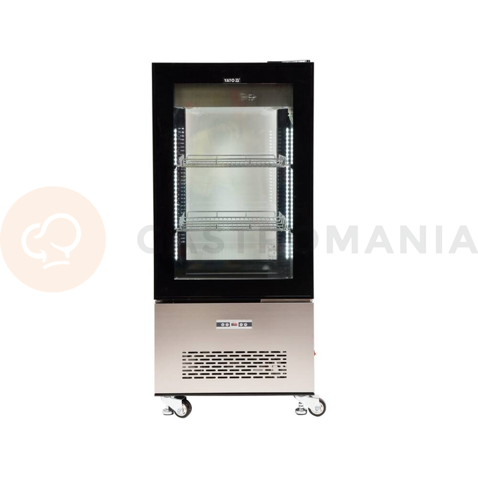 Chladící vitrína 270 l 65x65x150 cm černá | YATO, YG-05064