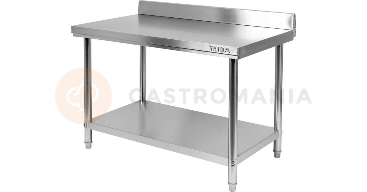 Přístěnný skládací stůl s policí 1200x700x850+100 mm | YATO, YG-09032