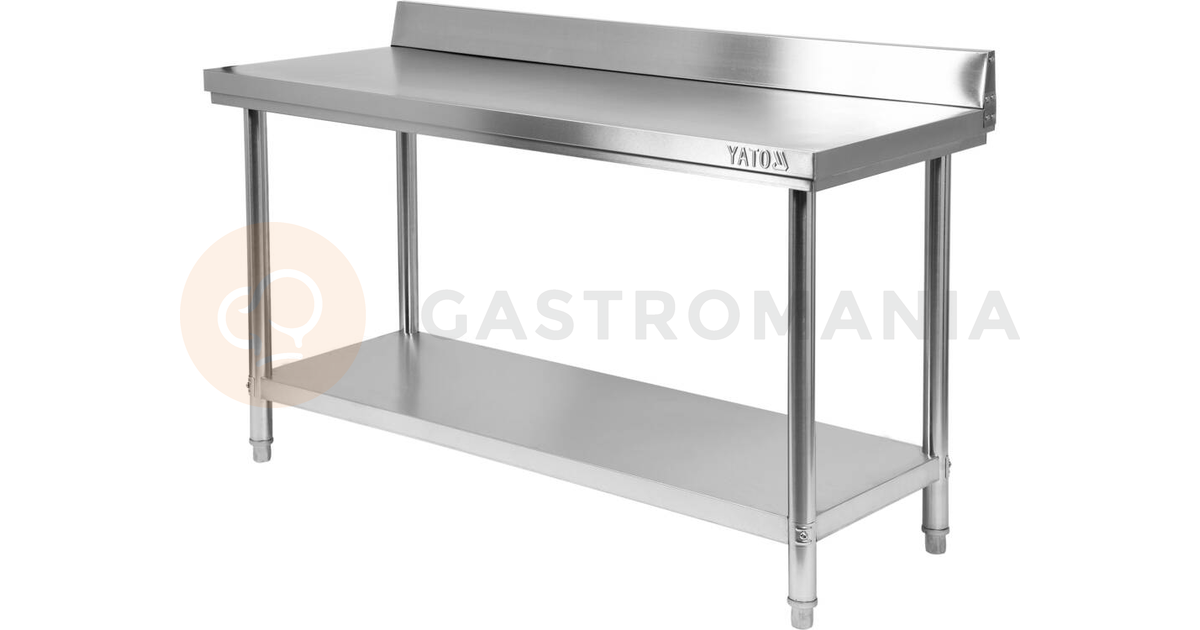 Přístěnný skládací stůl s policí 1400x600x850+100 mm | YATO, YG-09023