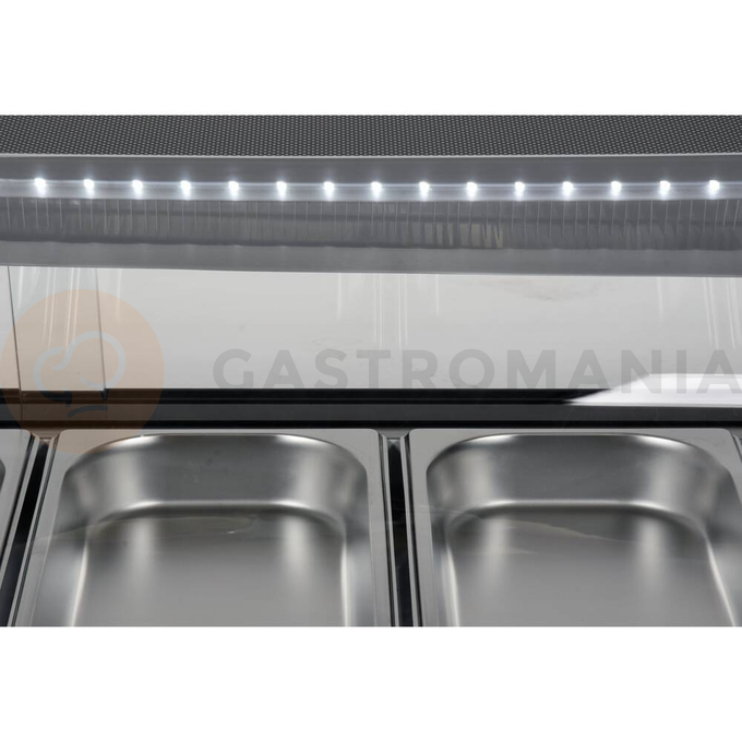 Chladící vitrína 6x1/3 GN 153x42x29,5 cm | YATO, YG-05002