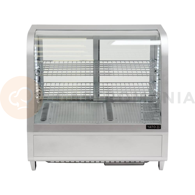 Chladící vitrína 100 l 68x45x67 cm stříbrná | YATO, YG-05022