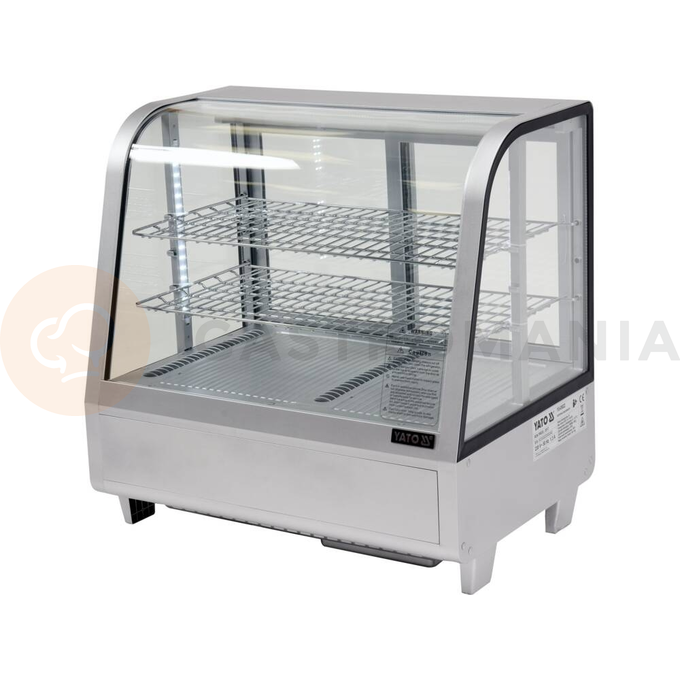 Chladící vitrína 100 l 68x45x67 cm stříbrná | YATO, YG-05022