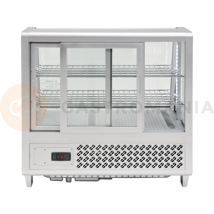 Chladící vitrína 100 l 68x45x67 cm stříbrná | YATO, YG-05022