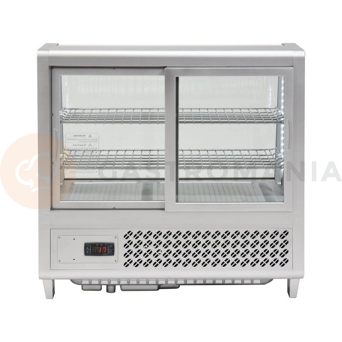 Chladící vitrína 100 l 68x45x67 cm stříbrná | YATO, YG-05022