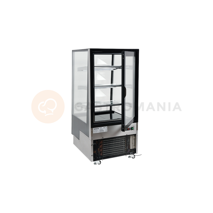 Chladící vitrína 300 l 65x80x144 cm černá | YATO, YG-05040