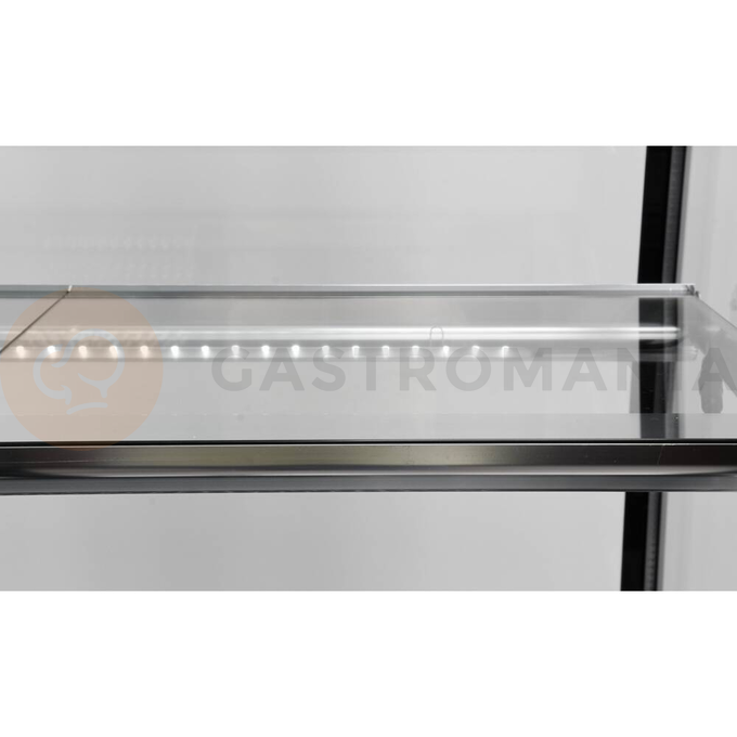 Chladící vitrína 400 l 90x80x144 cm černá | YATO, YG-05045
