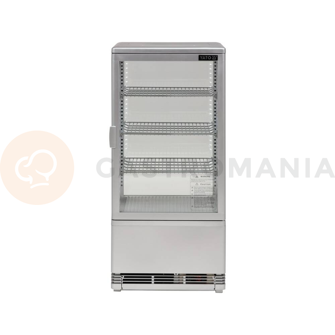 Chladící vitrína 78 l 42x38x96 cm stříbrná | YATO, YG-05057