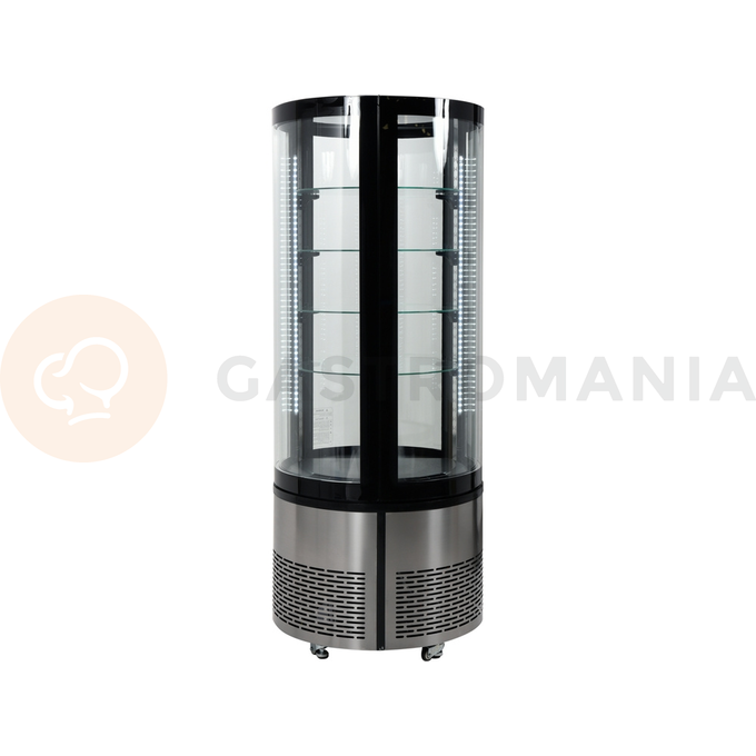 Chladící vitrína 400 l 68x68x175 cm černá | YATO, YG-05098