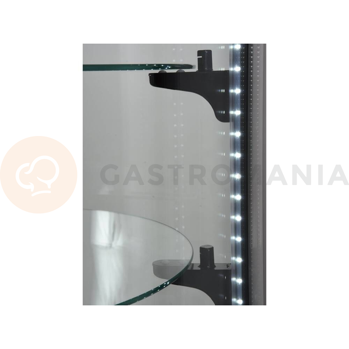 Chladící vitrína 400 l 68x68x175 cm černá | YATO, YG-05098