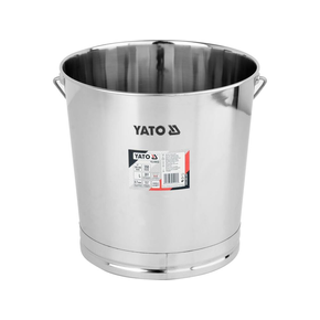 Vědro z nerezové oceli s prstencem 28 l | YATO, YG-00652