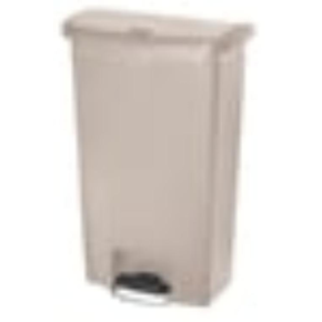 Pedálový koš 68l béžový | RUBBERMAID, Slim Jim
