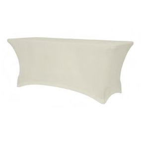 Elastický ubrus na cateringový stůl ecru 740x760x1800 mm | OLKA, XL 180
